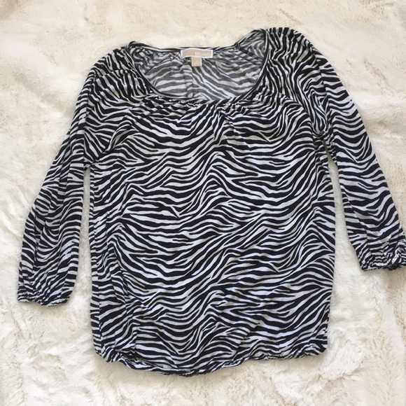 ❤️michael Kors❤️Zebra print Blouse Size (small) - Picture 3 of 7